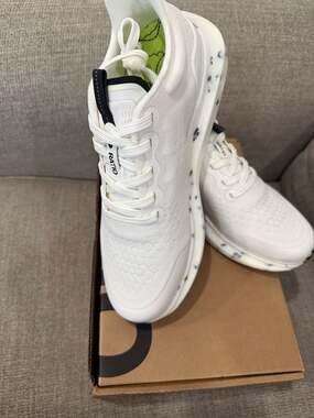 RATIO Camino:01 Running Shoes Purity White/Acid Lime/Jet Black WMS USA 8